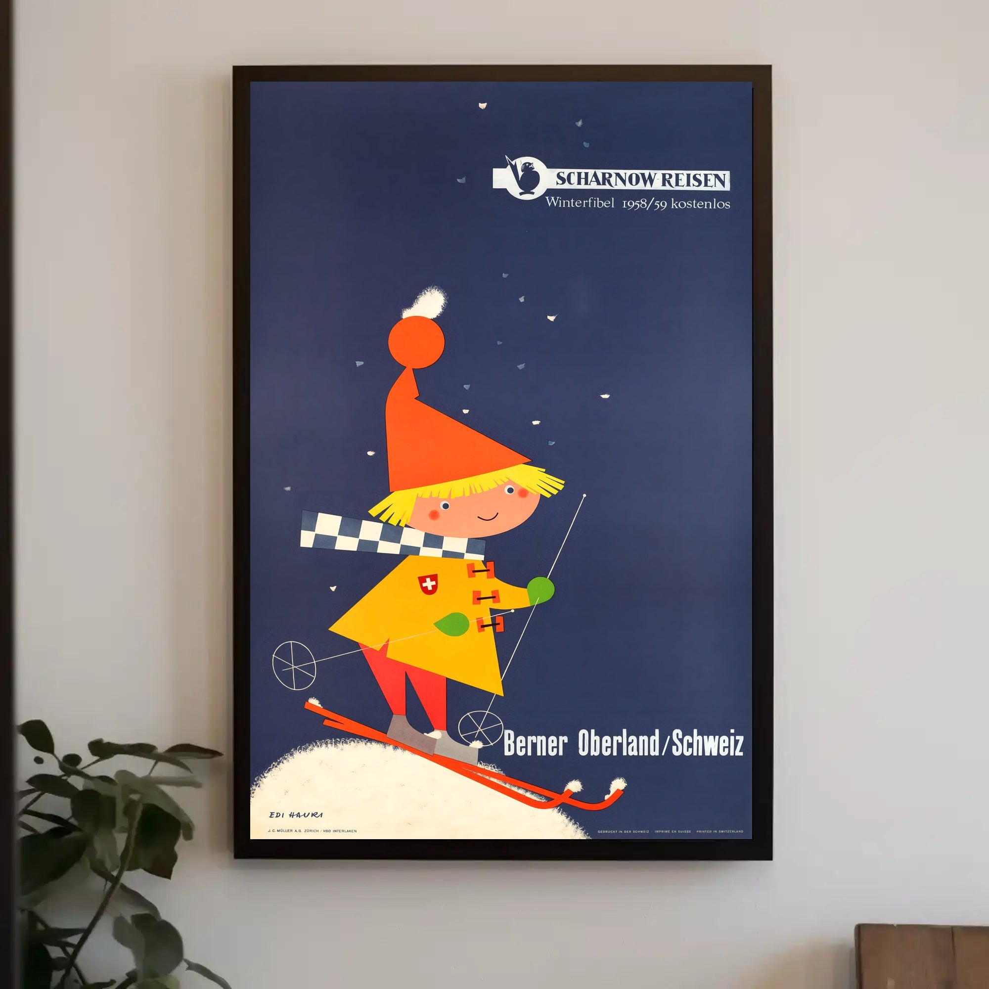 Scharnow Reisen Winter Guide 1958/59 Poster PosterGoat