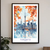 Toronto Skyline in Autumn Poster PosterGoat