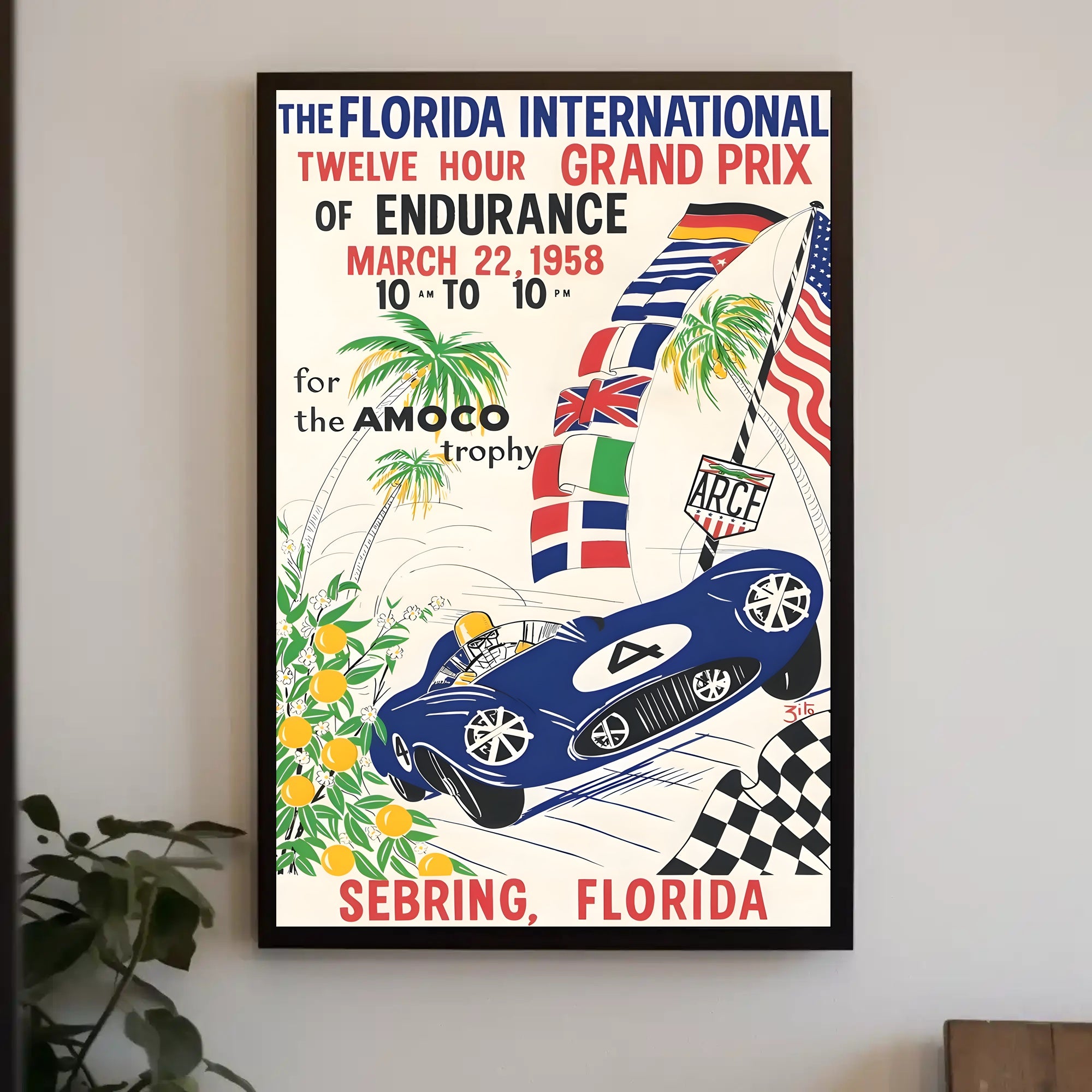 The Florida International Twelve Hour Grand Prix of Endurance Poster