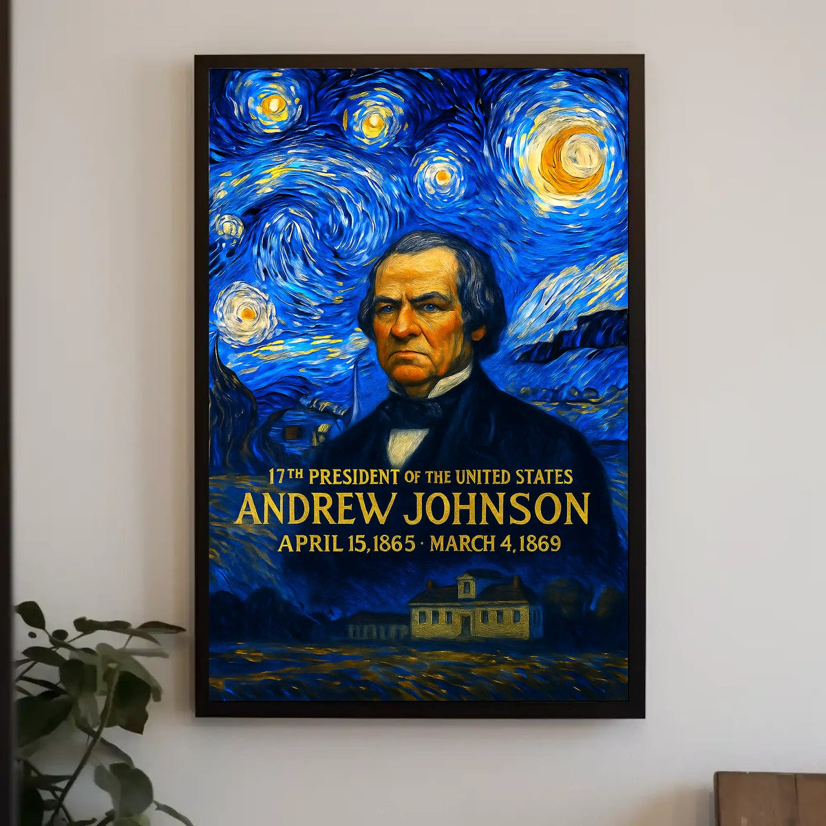 Andrew Johnson 17th President of the United States Presidential Masterpiece Series Poster