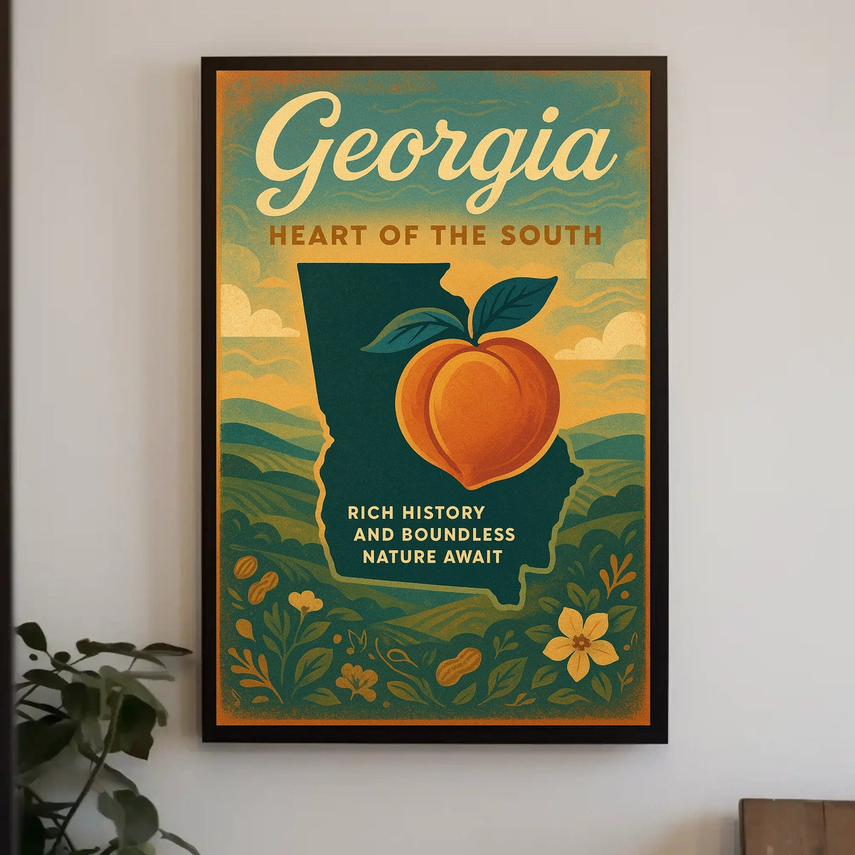 Georgia Heart Of The South Poster