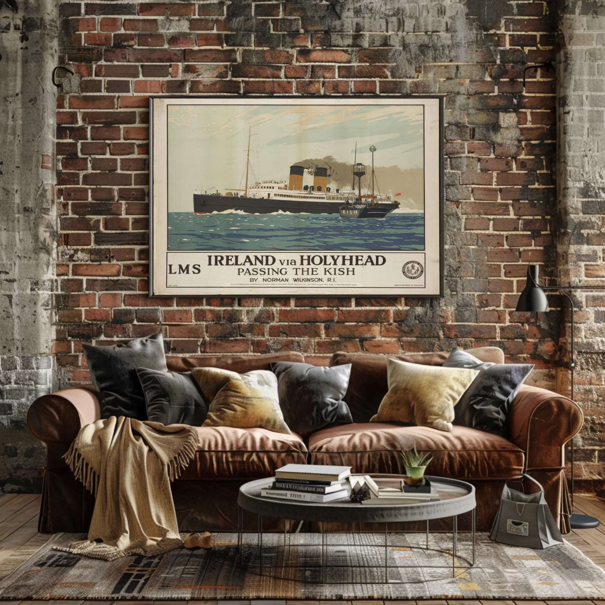 Vintage Maritime Adventure Poster PosterGoat