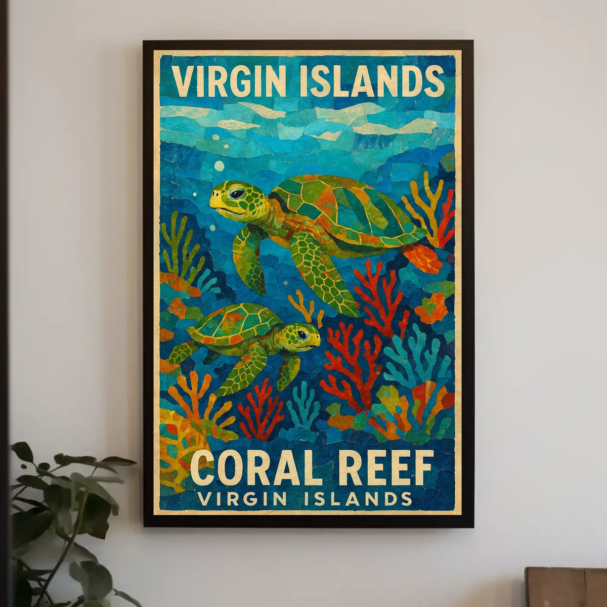 Virgin Islands Coral Reef Poster