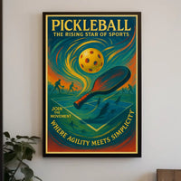 Pickleball The Rising Star of Sports Poster