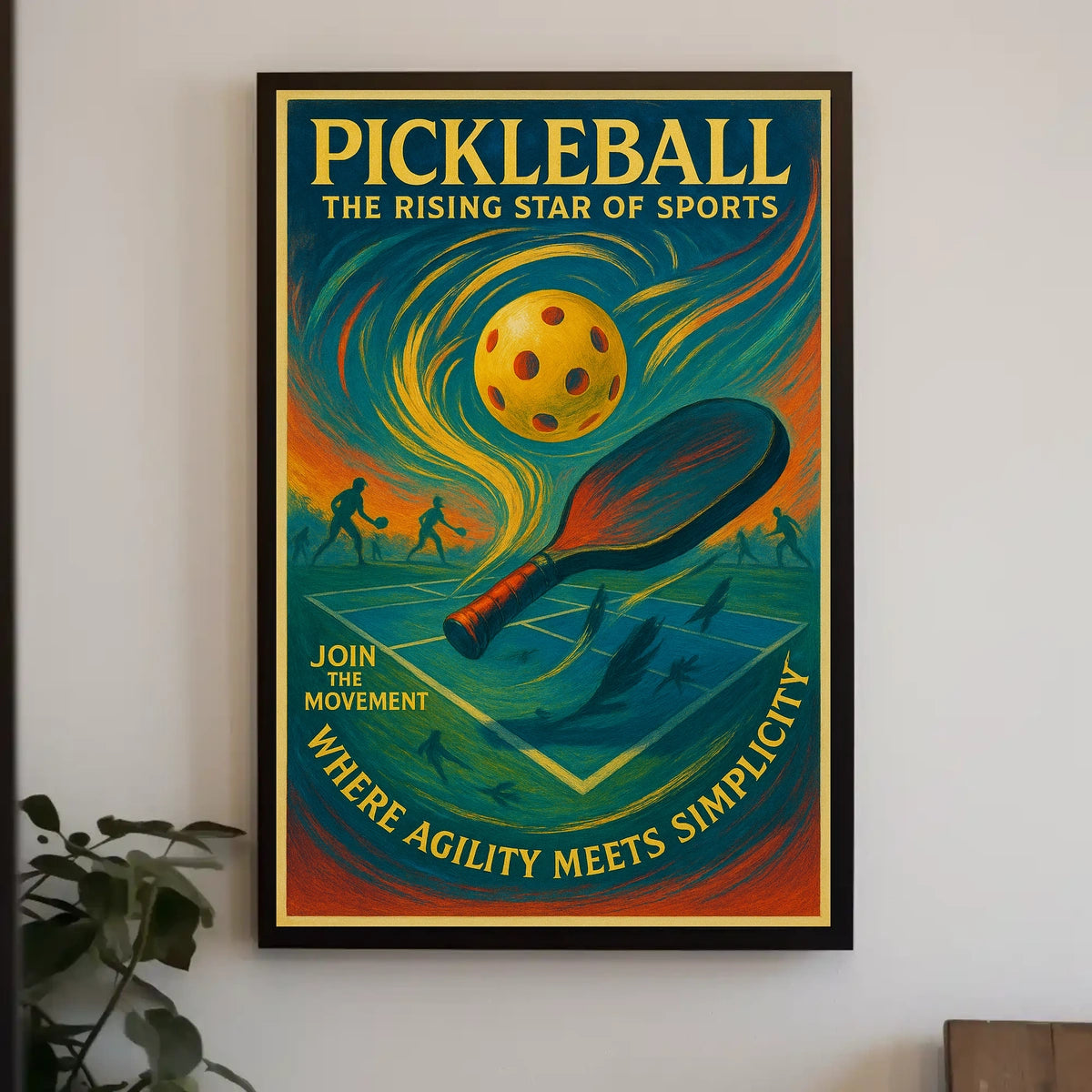 Pickleball The Rising Star of Sports Poster