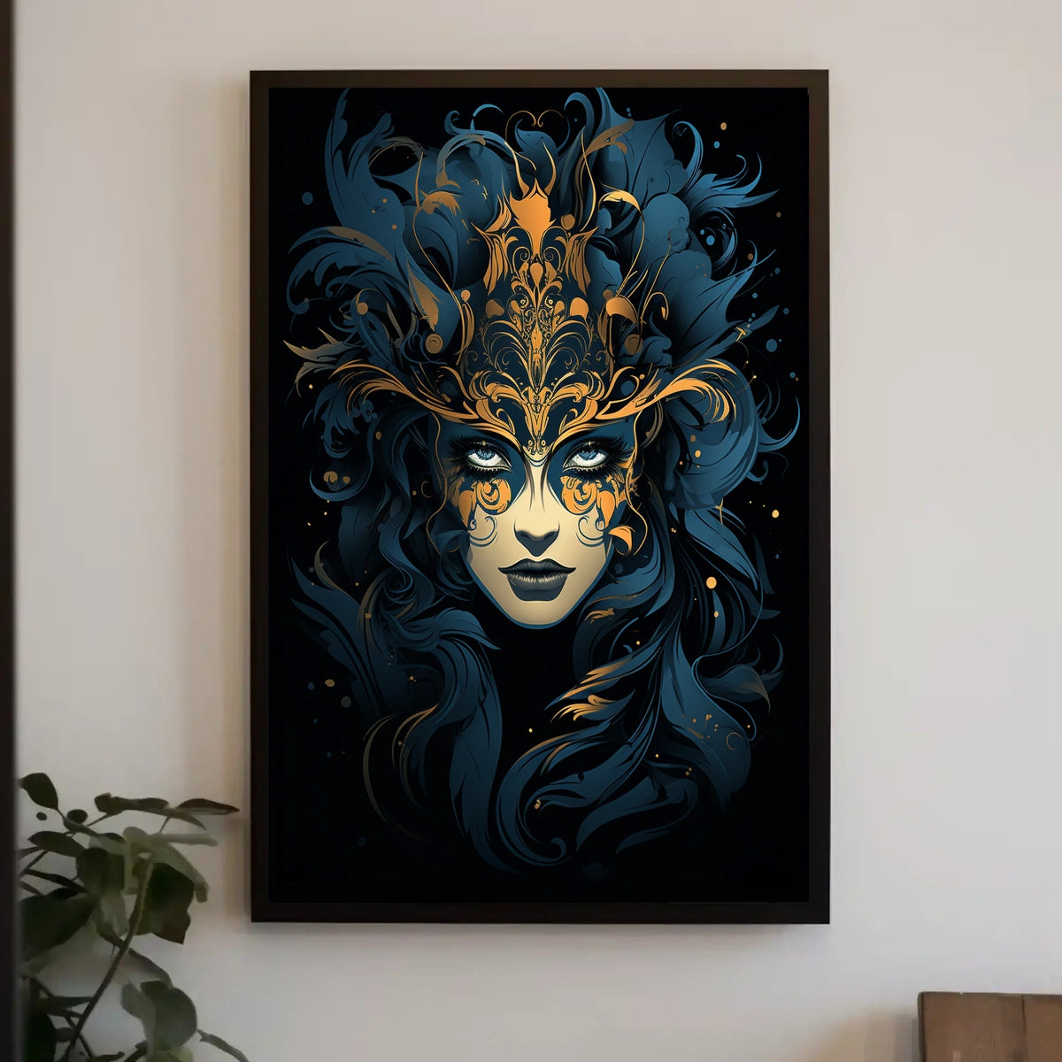 Intricate Masquerade Mask Artistry Fantasy or Mythology Poster