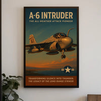 A-6 Intruder Vintage Military Recruitment Poster