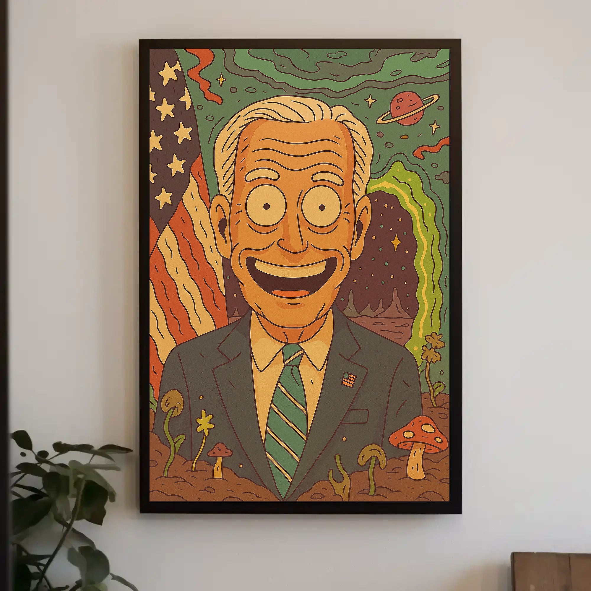Cosmic Presidential Portrait Poster PosterGoat