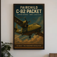 Fairchild C 82 Packet Vintage Poster Print