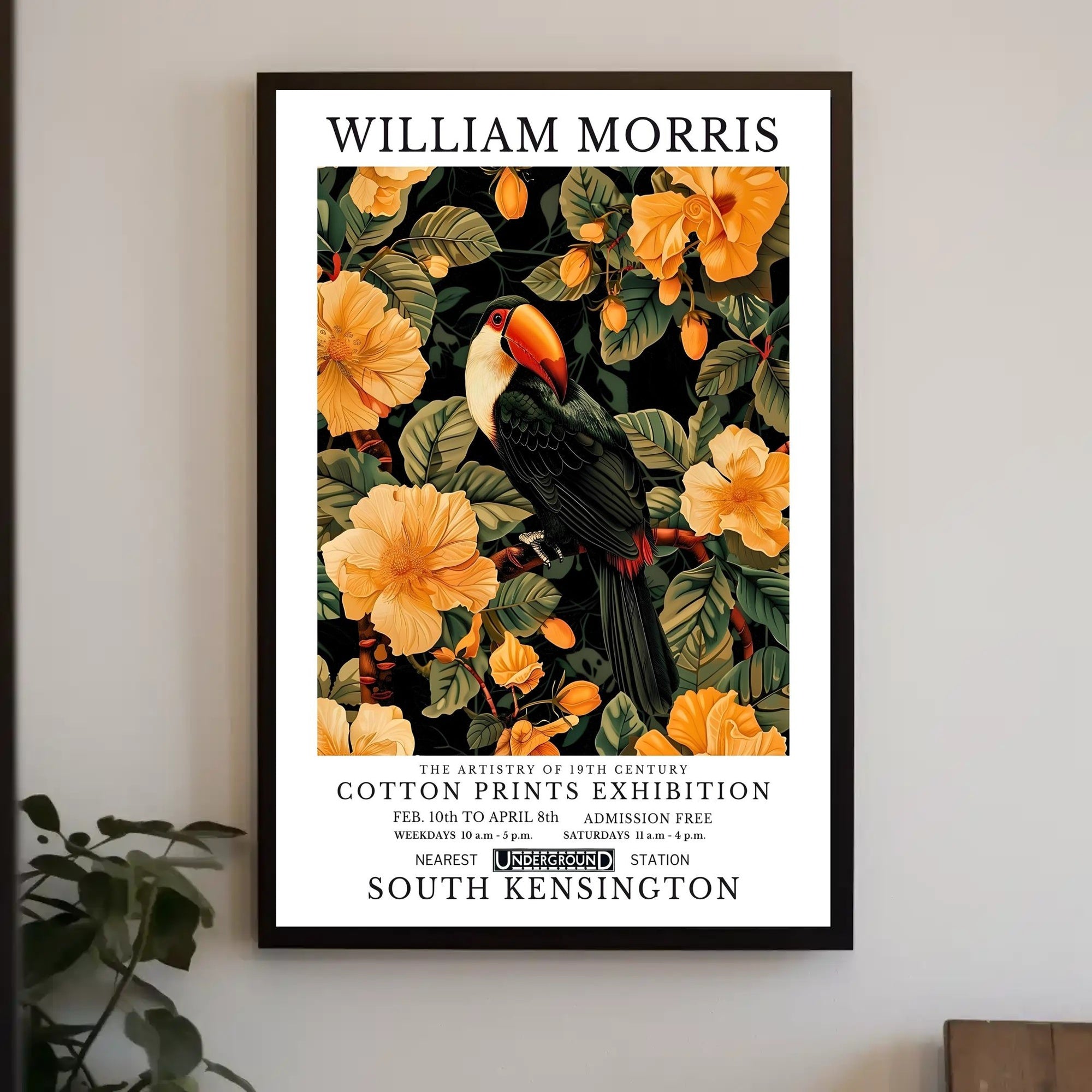 William Morris Exhibition Classic Artistry Poster
