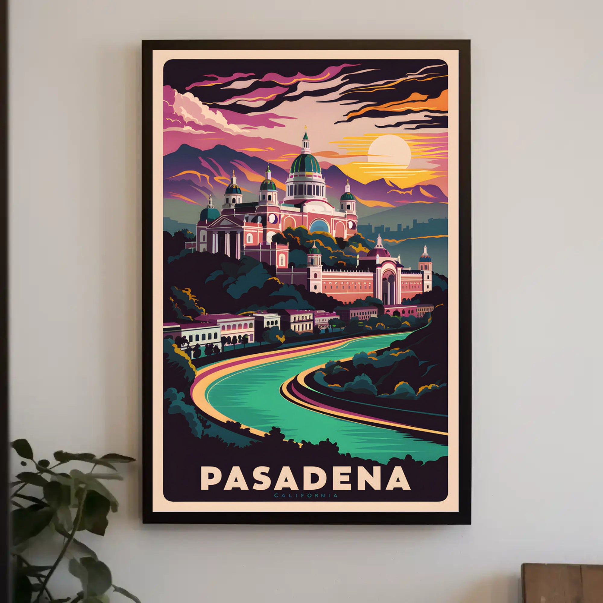Pasadena at Sunset Poster