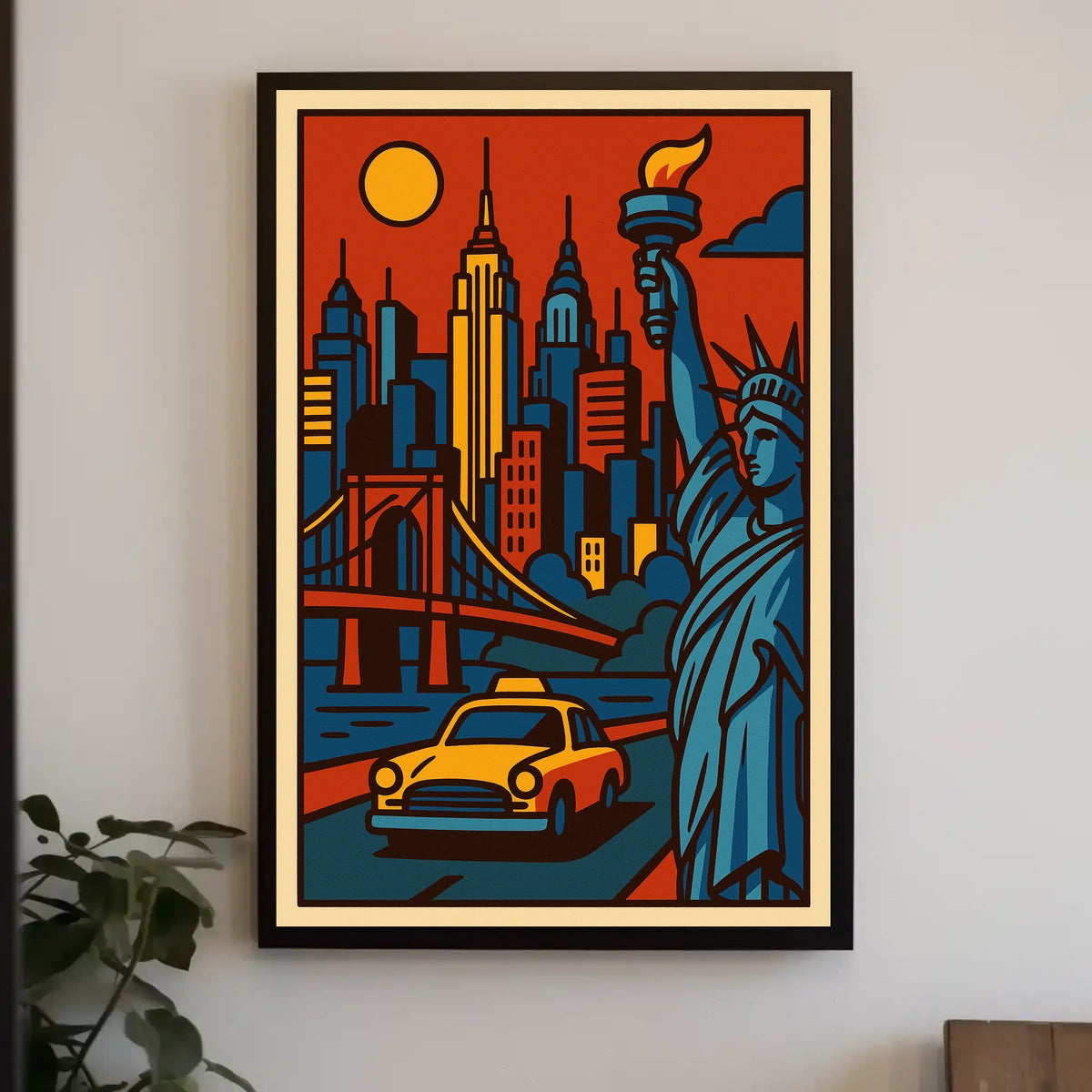 New York City Urban Icons Deluxe Poster Pop Art Wall Art