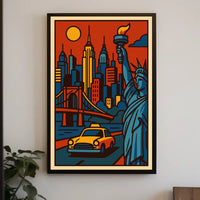 New York City Urban Icons Deluxe Poster Pop Art Wall Art