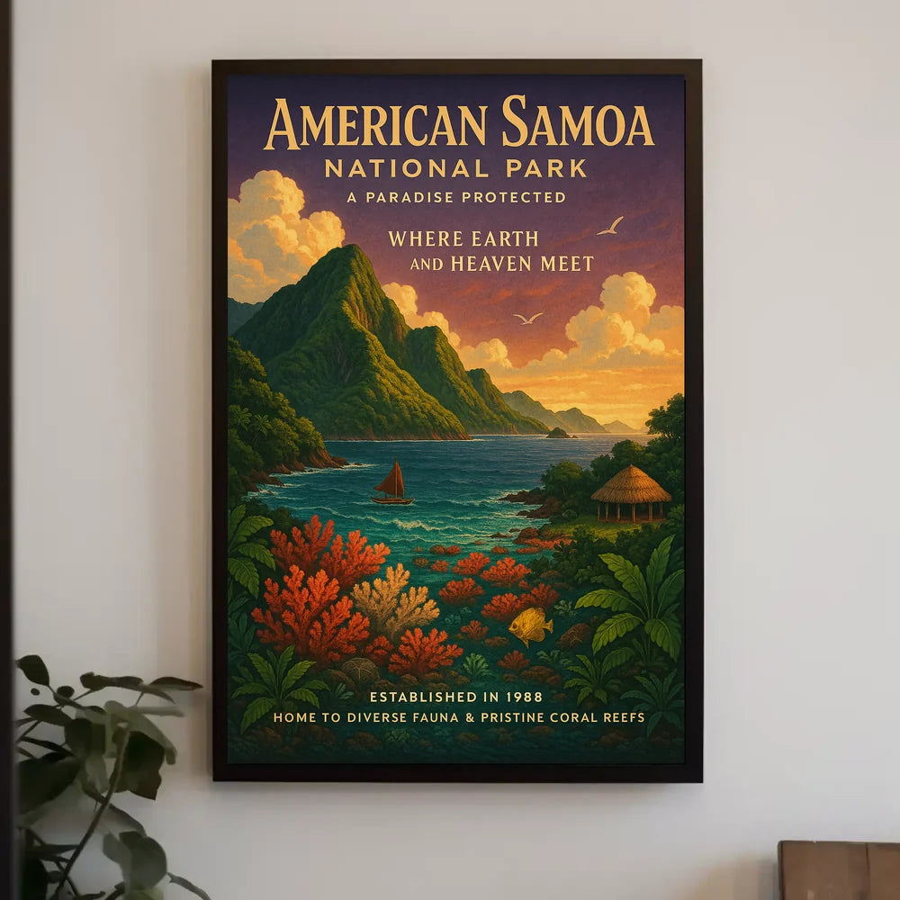 National Park of American Samoa Conservation Poster