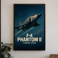 F-4 Phantom II Military Jet Fighter Poster PosterGoat