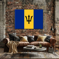 Barbados Flag Poster
