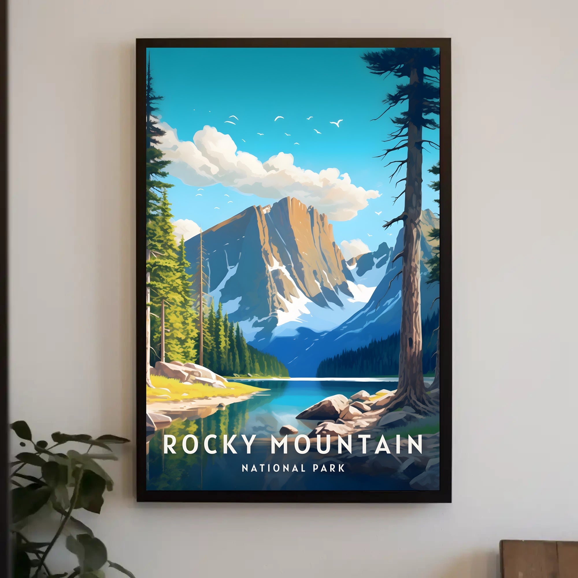 Rocky Mountain Scenic Poster National Park Print