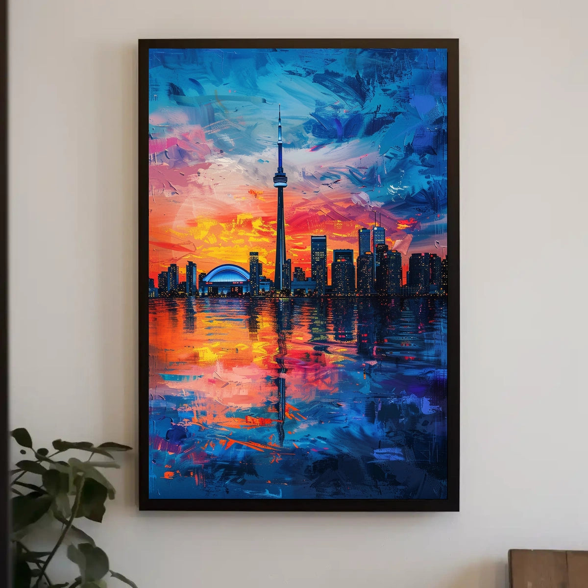 Toronto Skyline At Sunset Poster
