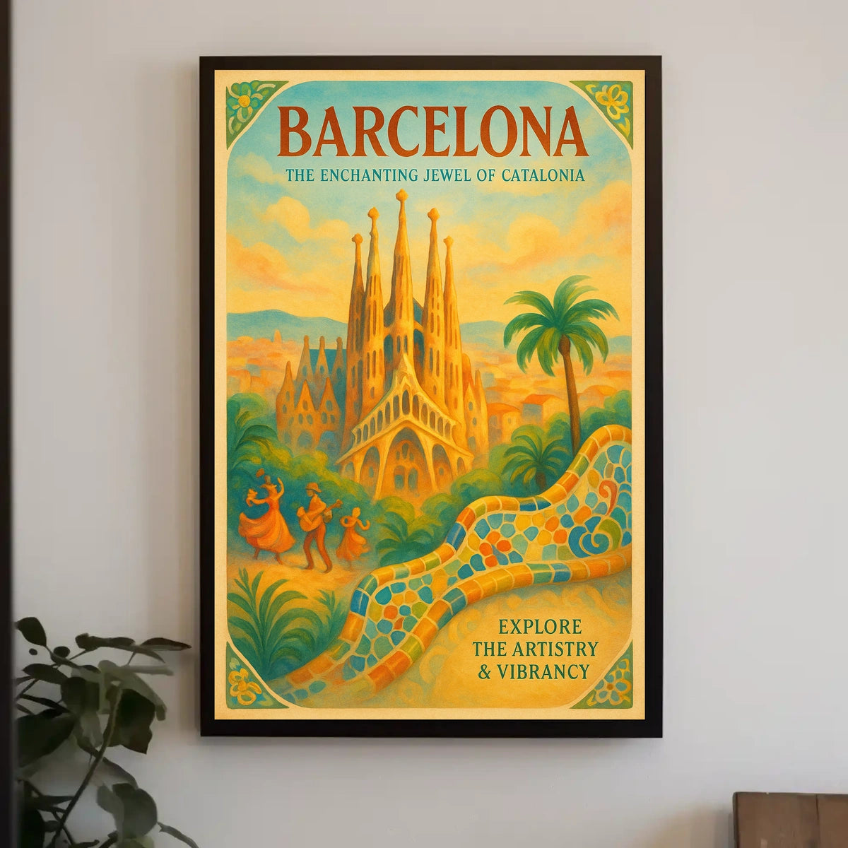 Barcelona The Enchanting Jewel of Catalonia Poster