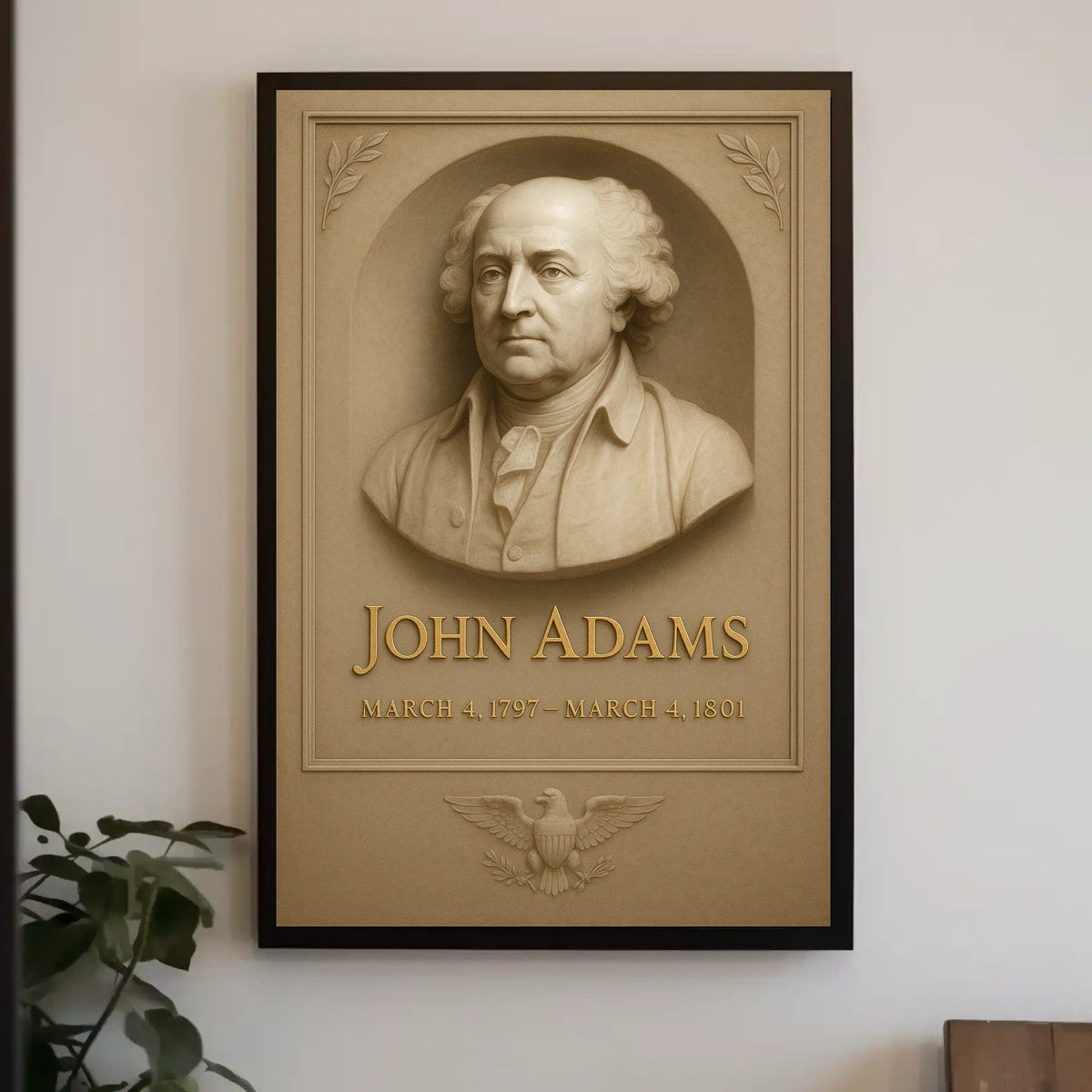 John Adams 2nd President Poster