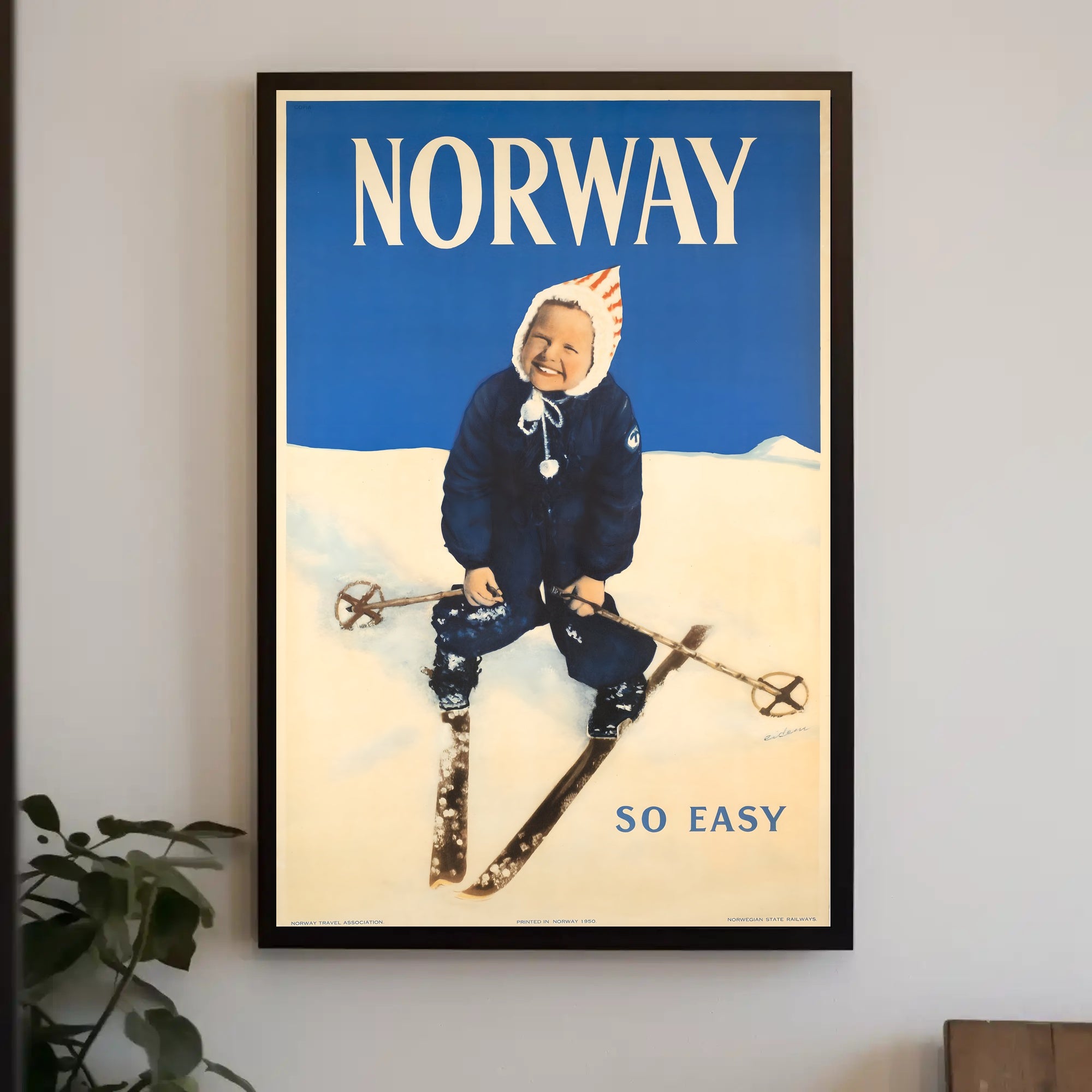 Norway Winter Travel Poster PosterGoat