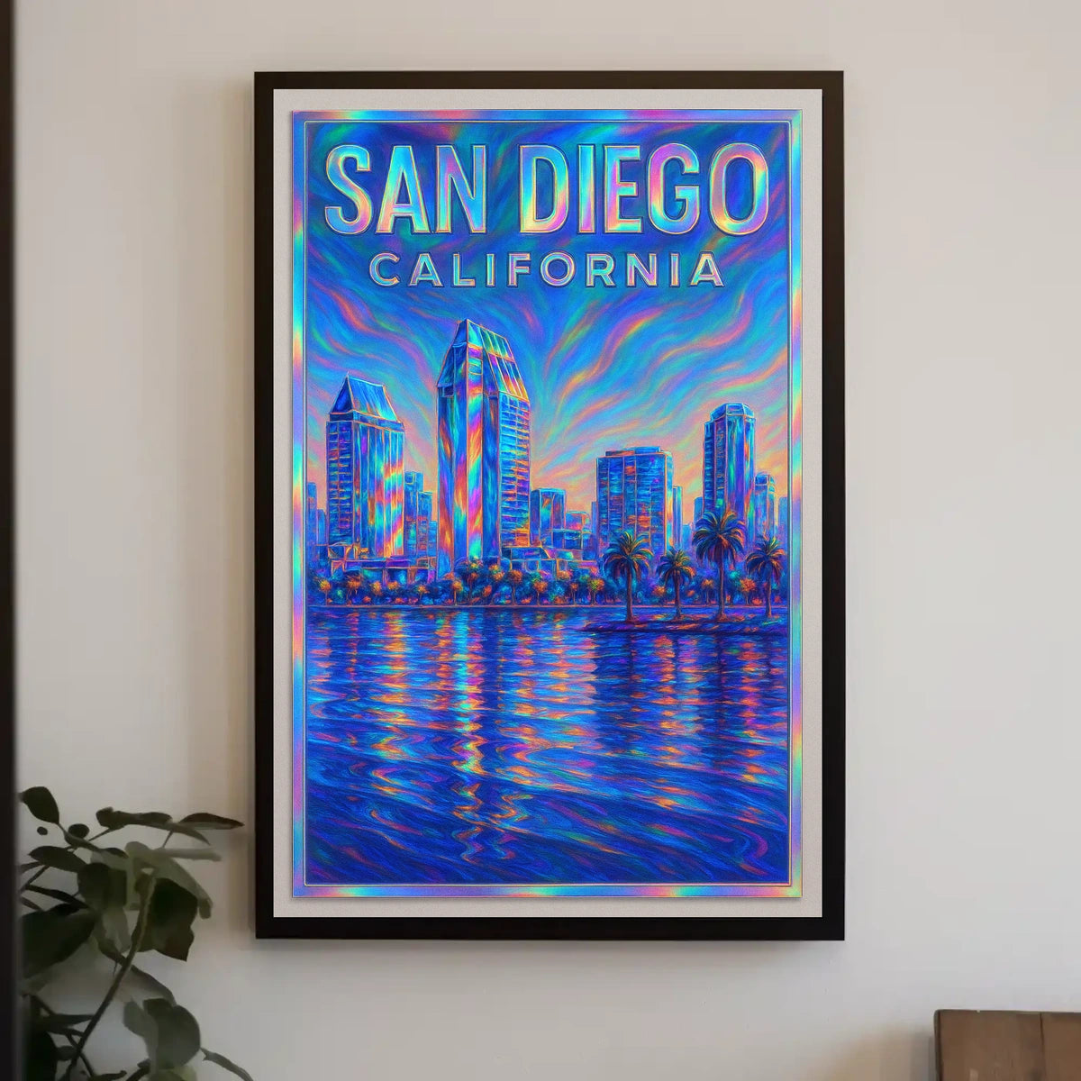San Diego Skyline Poster