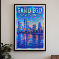 San Diego Skyline Poster