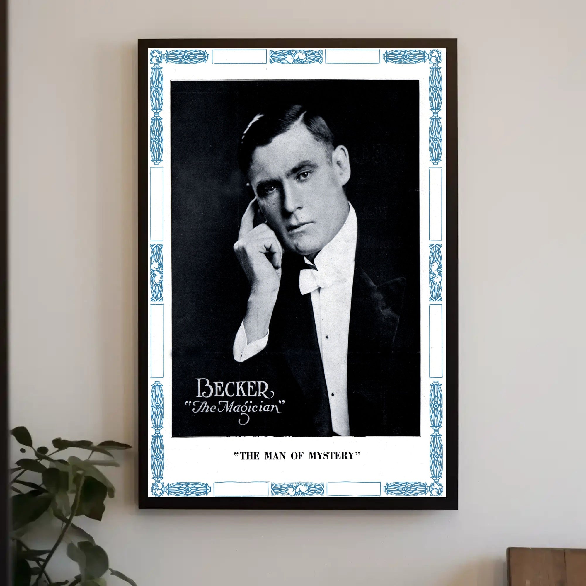 Vintage Magician Becker Magic and Mystery Poster - Cultural or Heritage Poster