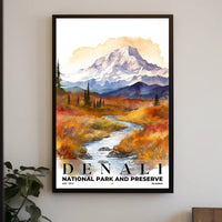 Denali Watercolor Wall Art Poster