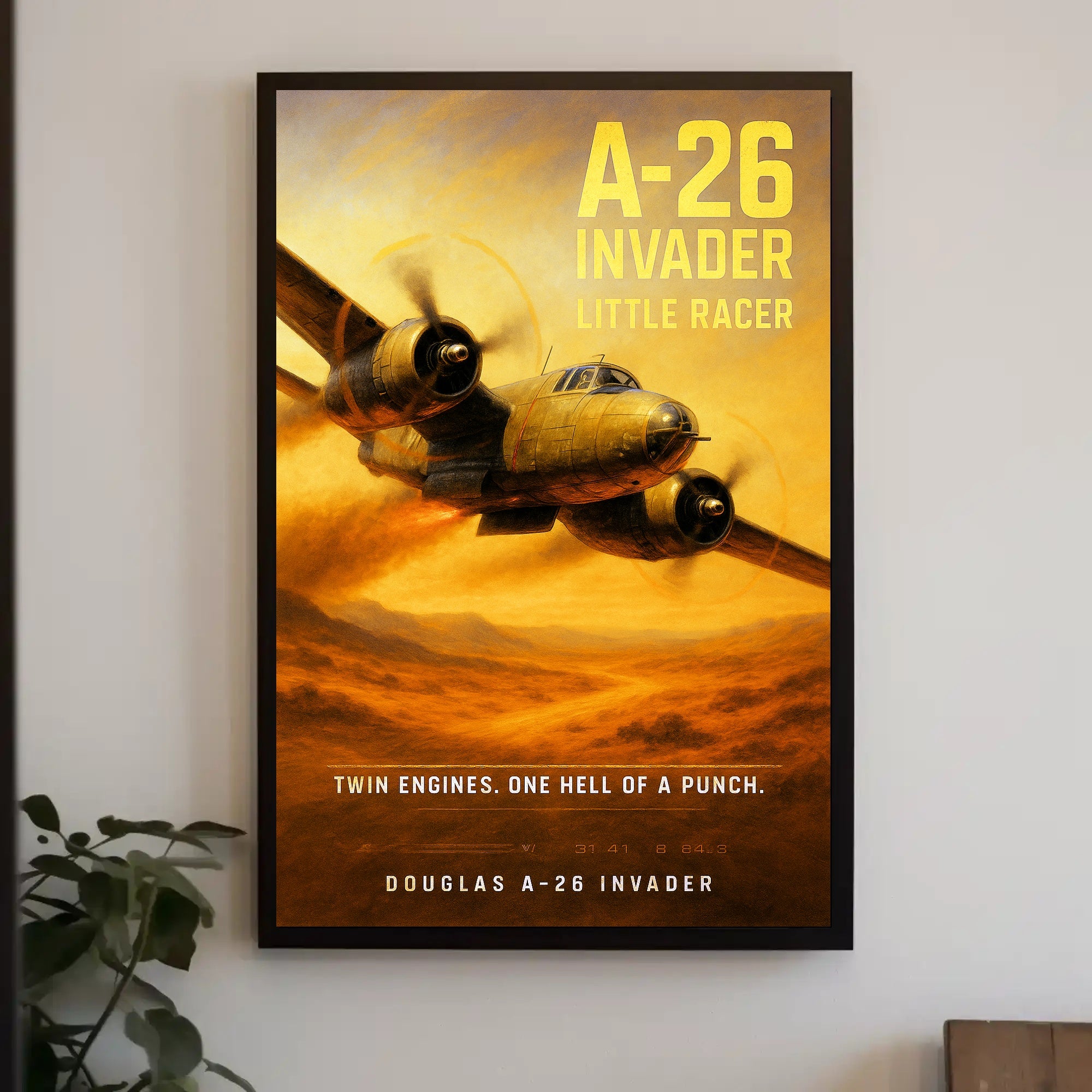 Douglas A-26 Invader Little Racer Poster PosterGoat