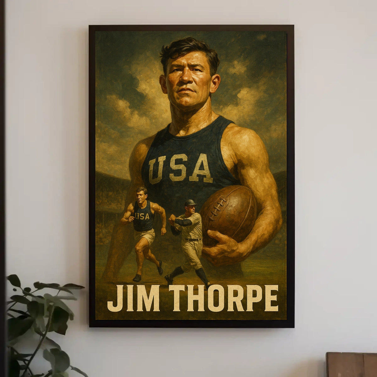 Jim Thorpe Legendary Athlete Poster