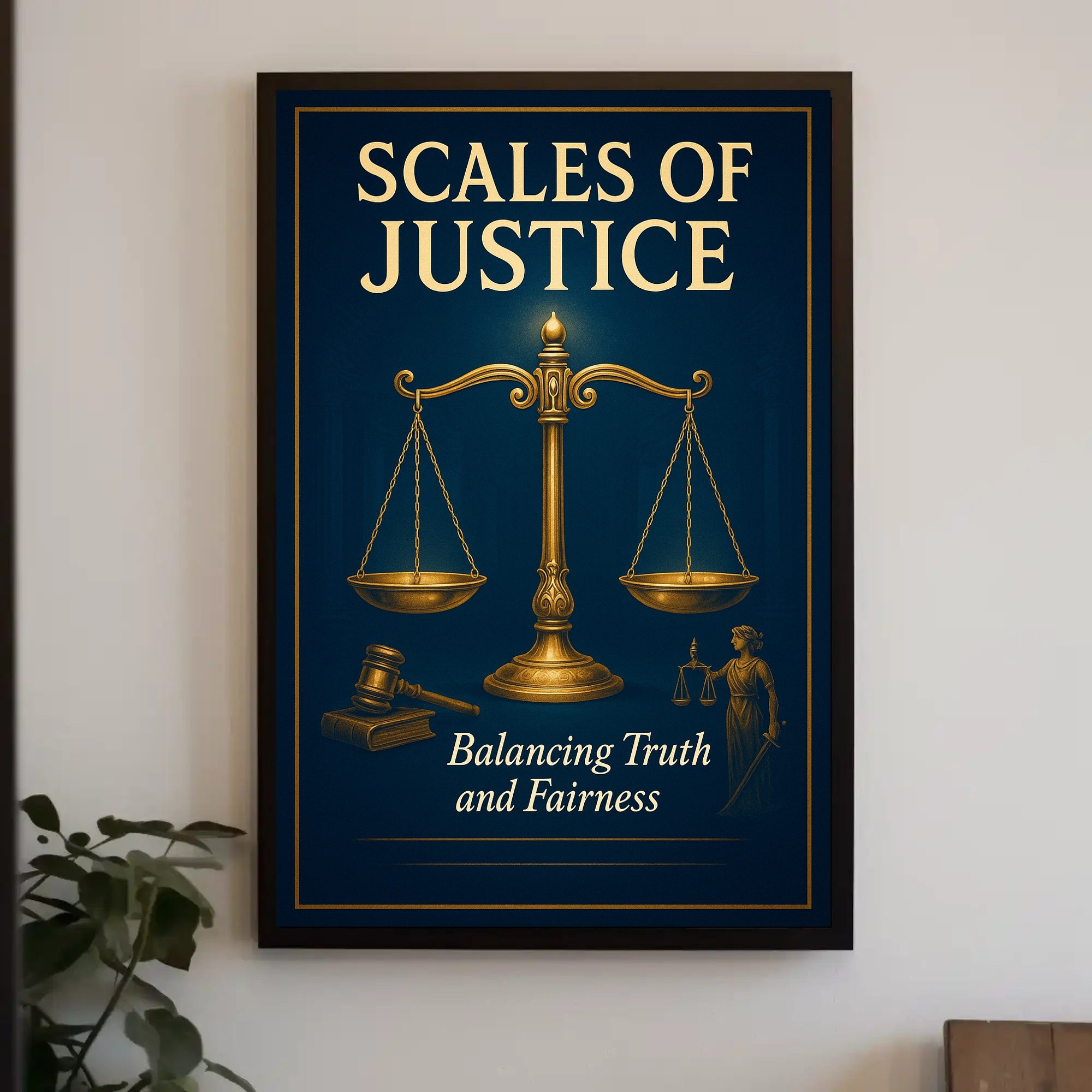 Scales of Justice Poster PosterGoat