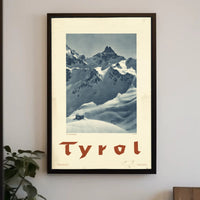 Tyrol Black-and-White Vintage Travel Poster PosterGoat