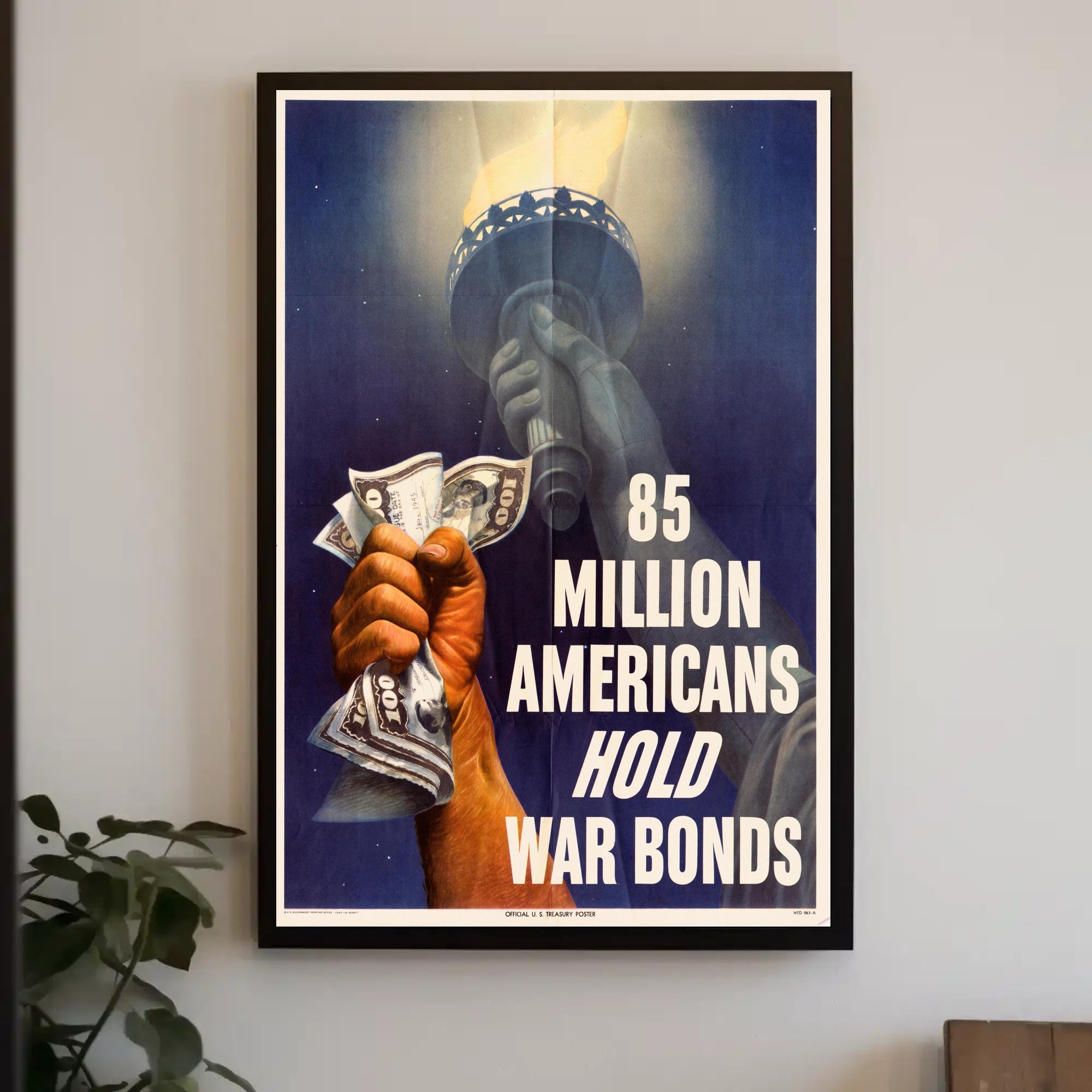 Vintage War Bonds Poster Art Print for Home Decor PosterGoat