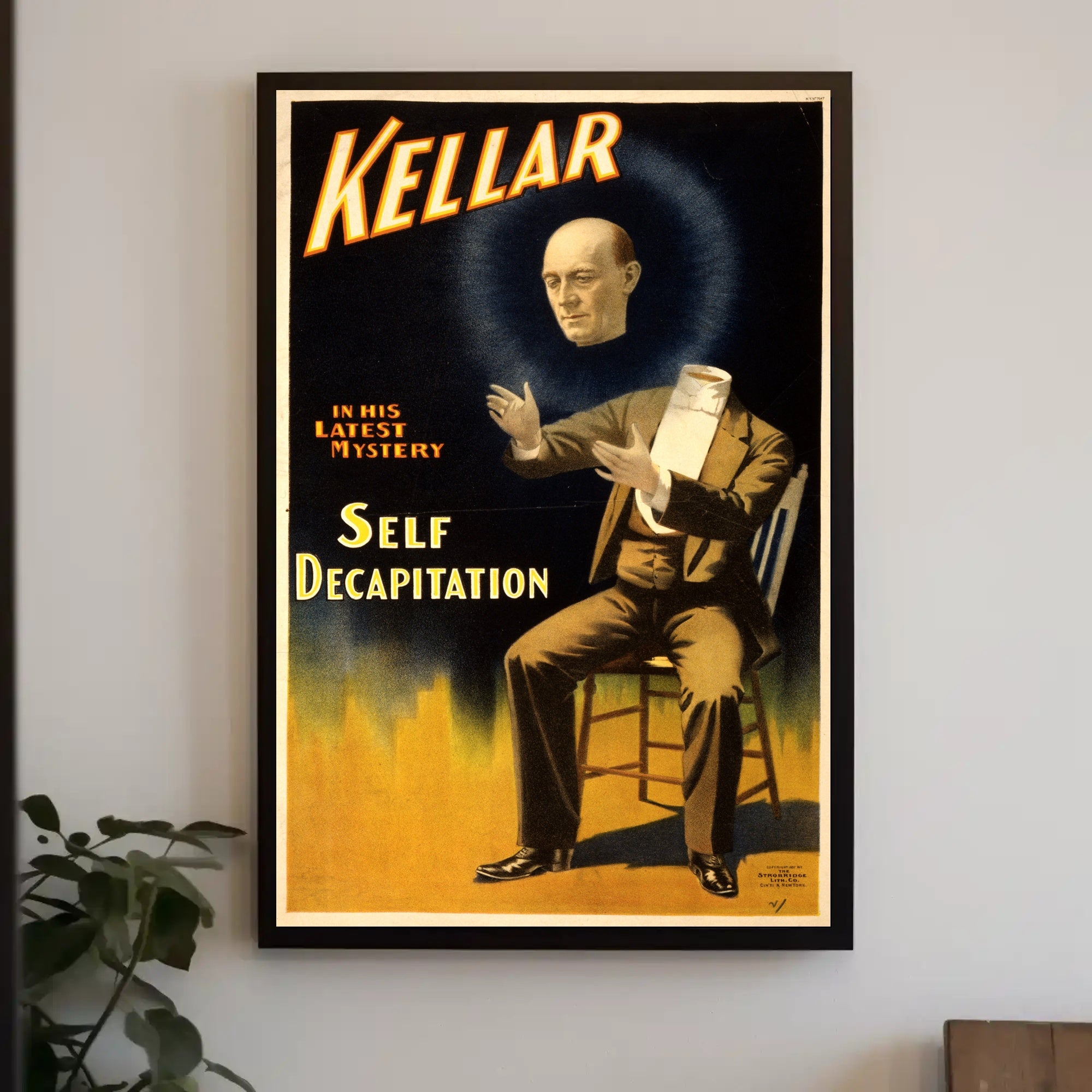 Magic Illusion Vintage Poster for Theatrical Mystery Lovers