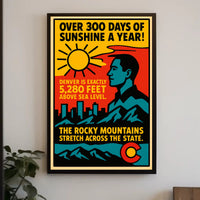Colorado Sunshine and Elevation Poster