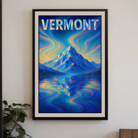 Vermont Mountain Reflection Poster