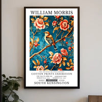 Victorian Cotton Prints Exhibition by William Morris Poster