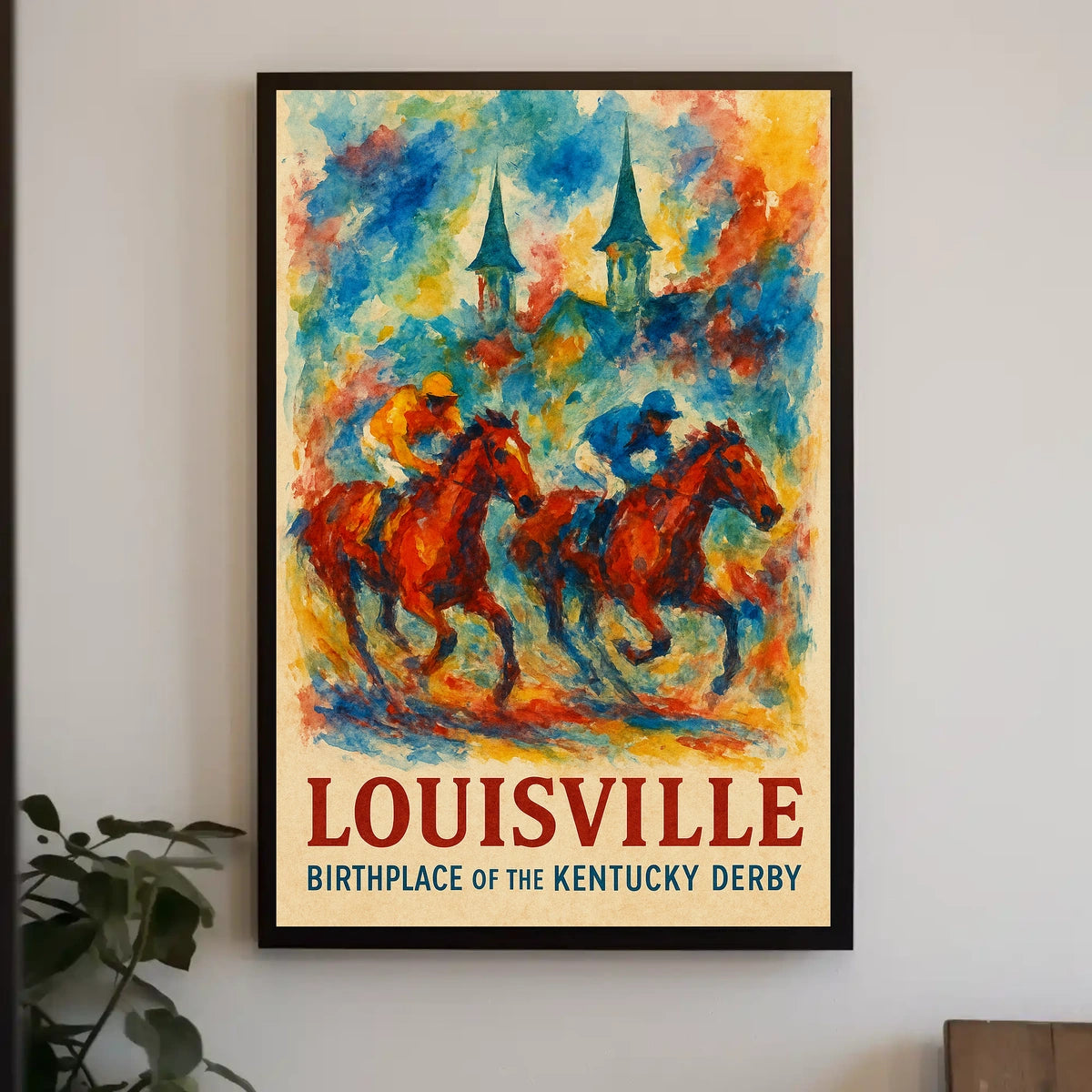 Louisville Birthplace of the Kentucky Derby Poster