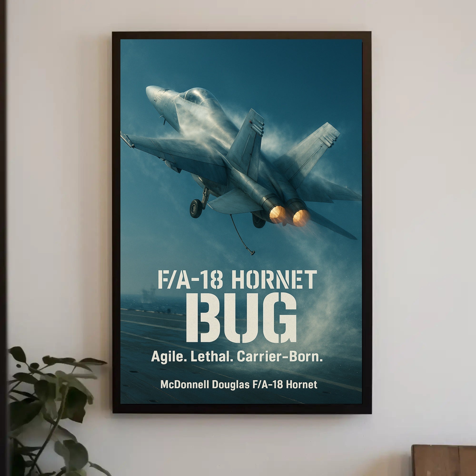 F/A-18 Hornet Fighter Jet in Flight Poster