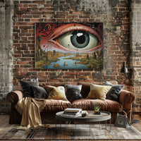 Surreal Dystopian Eye Art Print: Abstract or Artistic Poster