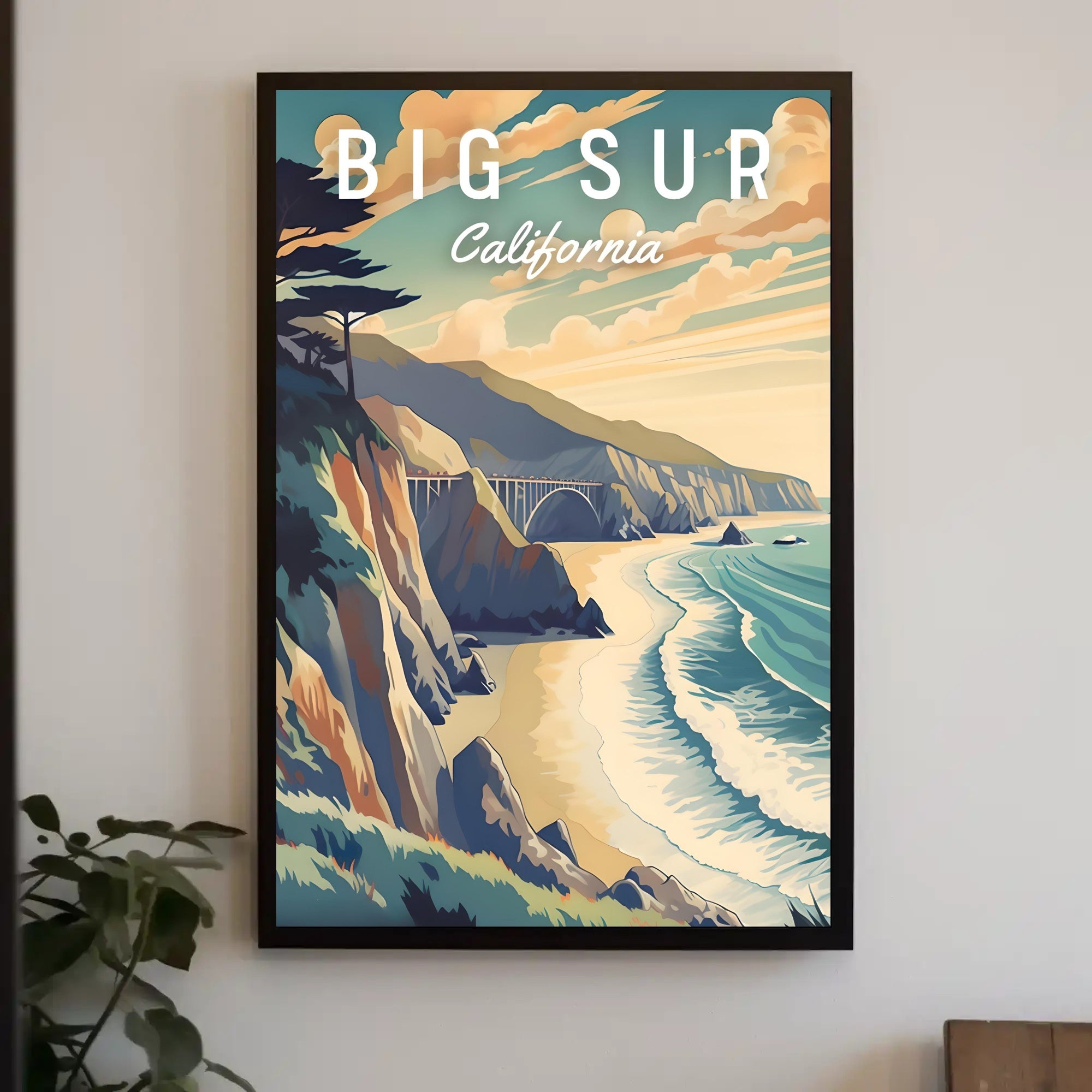 Big Sur Scenic Art Travel Poster