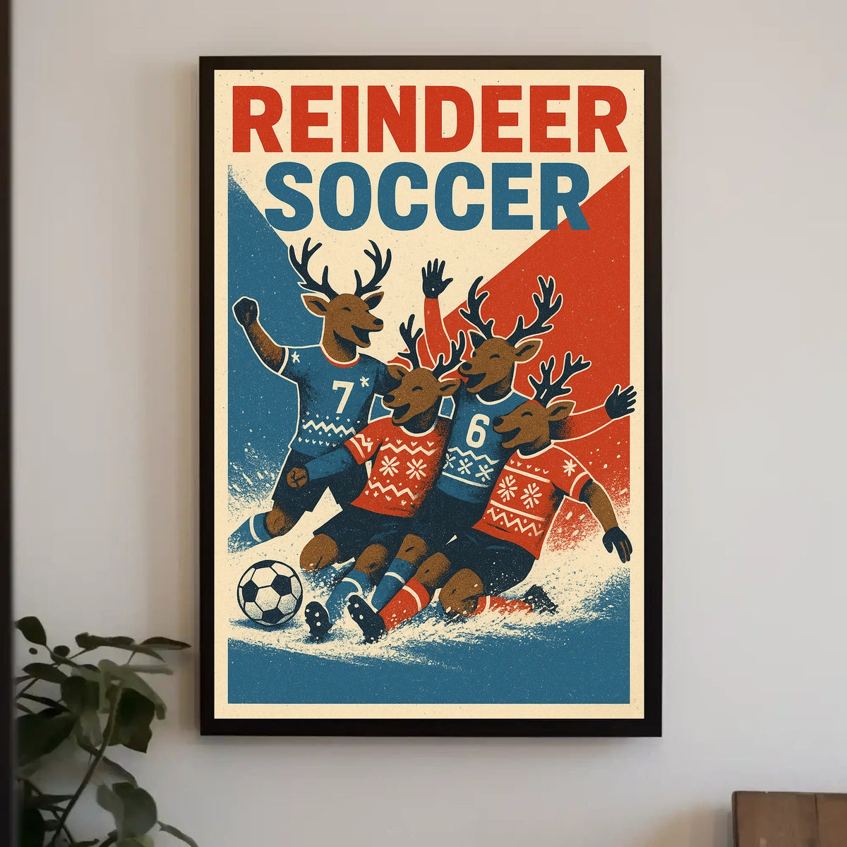 Reindeer Soccer Extravaganza Poster