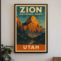 Zion National Park Poster