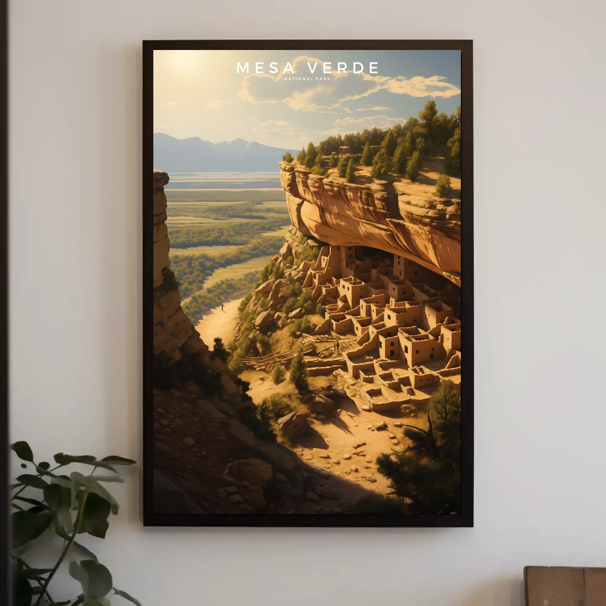 Mesa Verde Travel Poster Vintage Wall Art Print