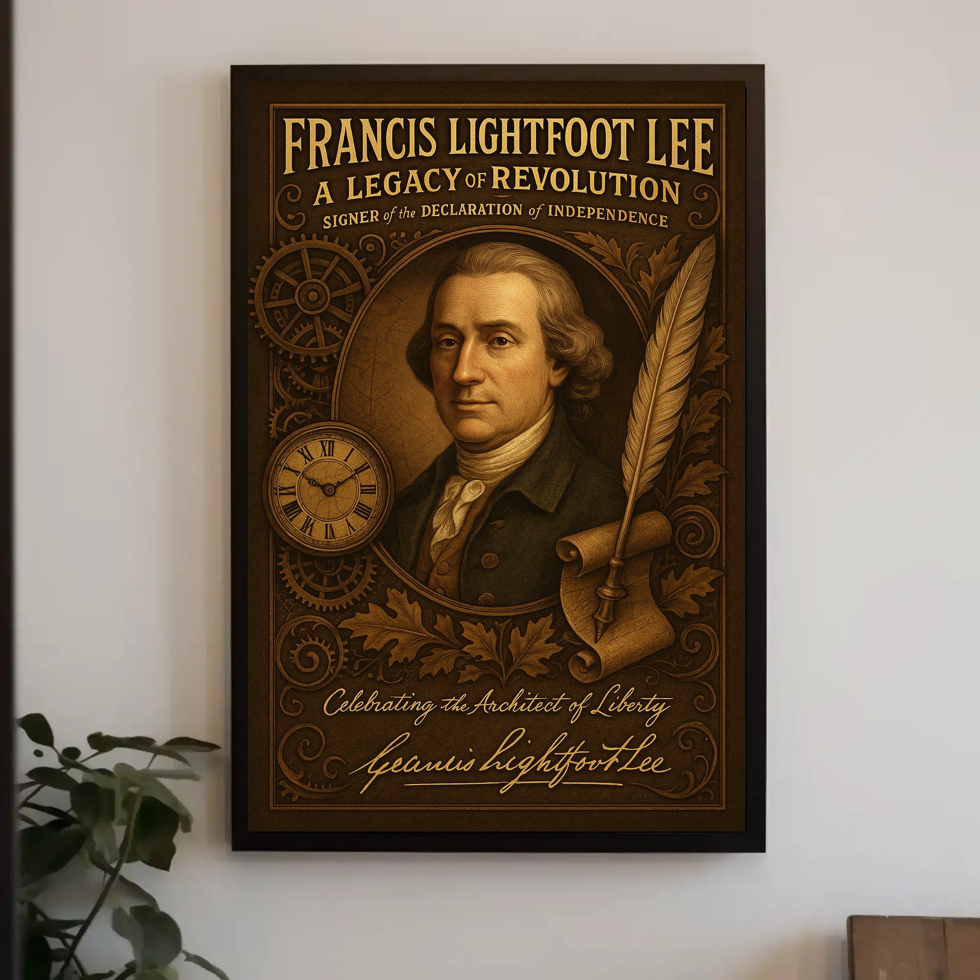 Francis Lightfoot Lee A Legacy of Revolution Poster PosterGoat