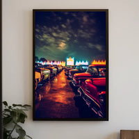 Nostalgic Drive-In Experience Poster