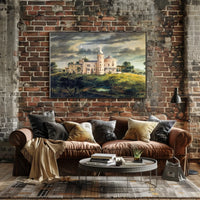 Mysterious Castle under a Moonlit Sky Poster