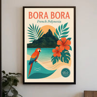 Bora Bora Tropical Escape Travel Poster PosterGoat