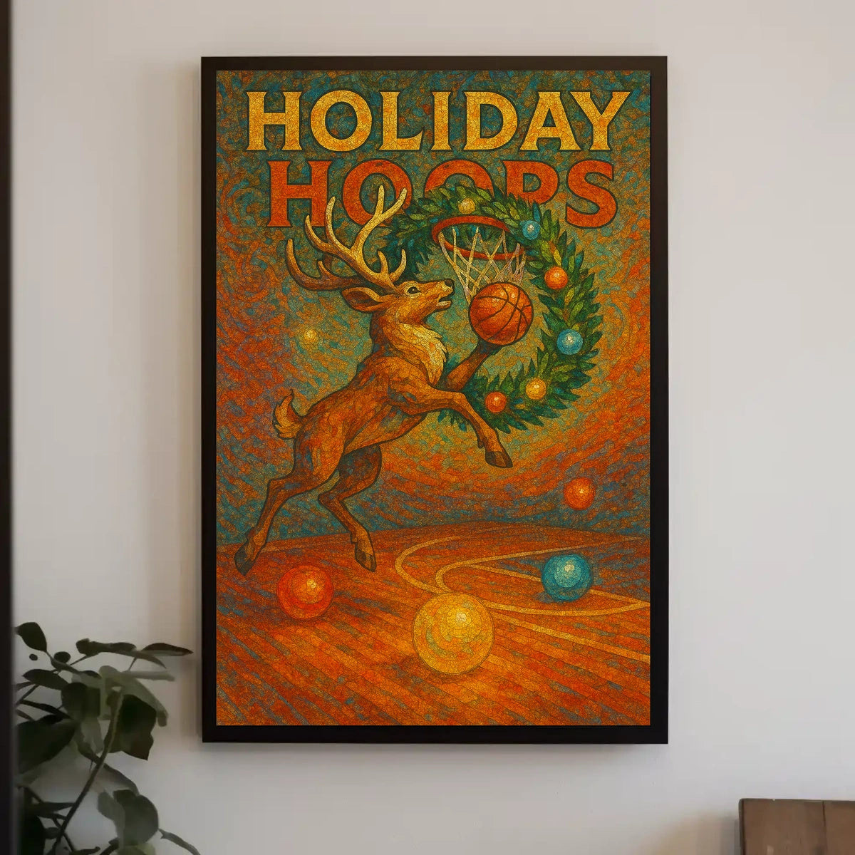 Holiday Hoops Poster